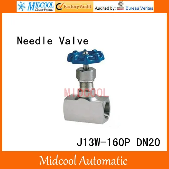 Двухсторонний игольчатый клапан из нержавеющей стали модели DN20 шаровые клапаны