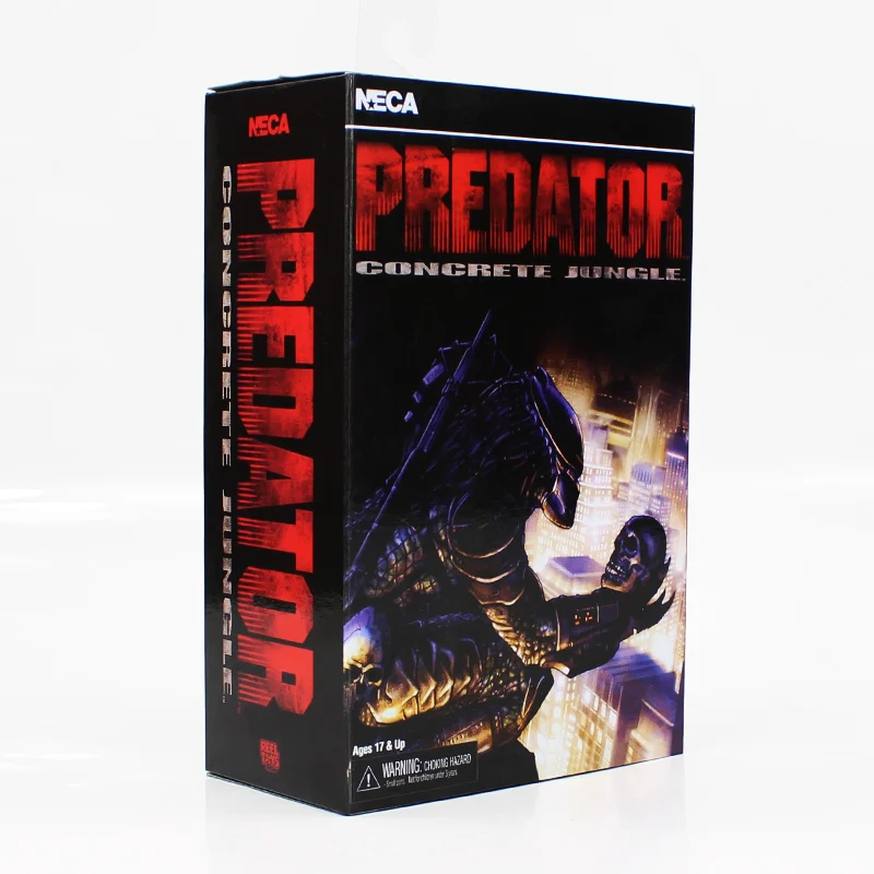 20-22 см NECA фигура хищника игрушки инопланетяне против Хищника бетон джунгли Охотник демон с оружием 30-летие ПВХ Модель Куклы - Цвет: Style B in box