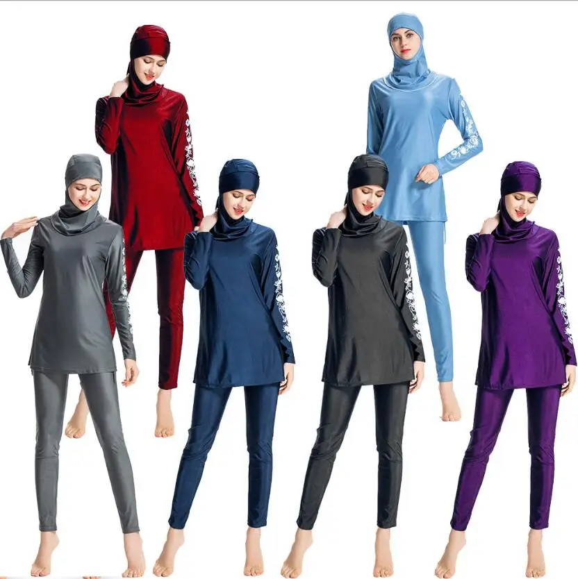 Женский купальник Burkini купальный костюм большого размера плюс мусульманский