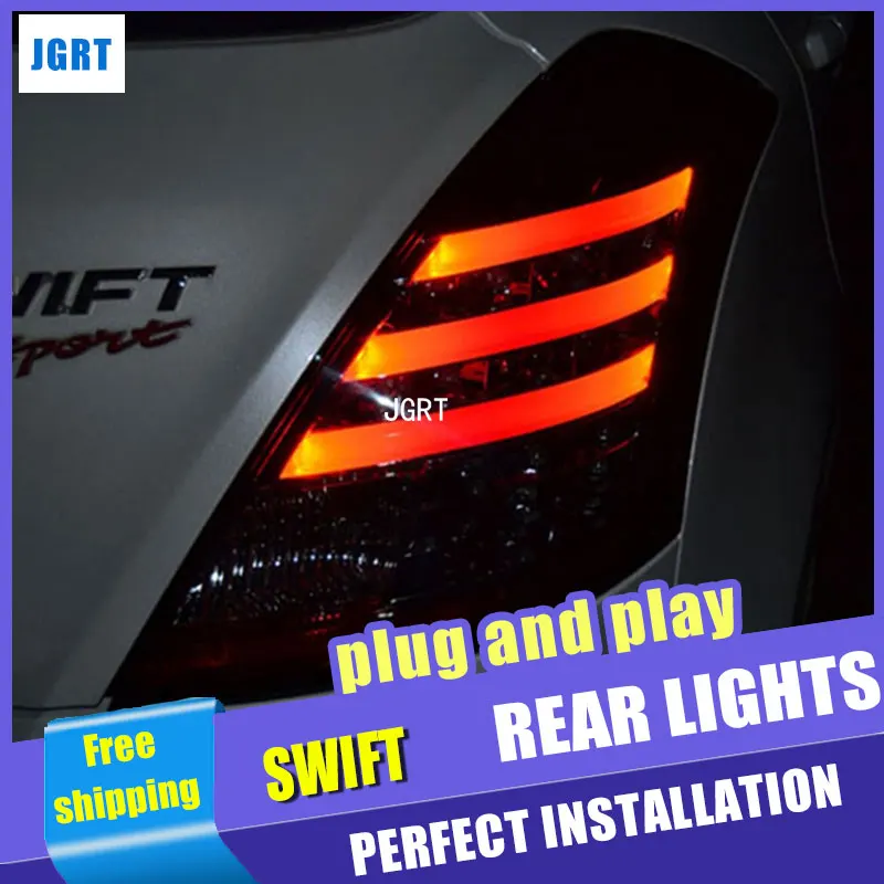 Автомобильный Стайлинг для Suzuki Swift Задний светильник в сборе 14-15 для Swift Задний светильник s выделенный Автомобильный свет, светодиодные задние фонари светильник с 4 шт