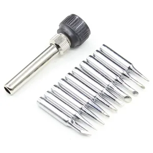 10 шт. металлический корпусЛот, бессвинцовый наконечник паяльника 900M-T для 936 SAIKE ATTEN AOYUE KADA YIHUA, паяльная станция Tsui