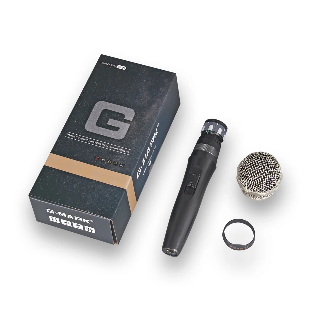G-MARK G77 профессиональный сценический для певца Vocal проводной микрофон динамический микрофон для видео запись пения под караоке система KTV