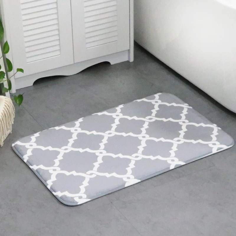 Geometric Printing Floor Mat Customized Door Waterproof Anti-Slip Foot Pad Kitchen Rug Carpet | Дом и сад