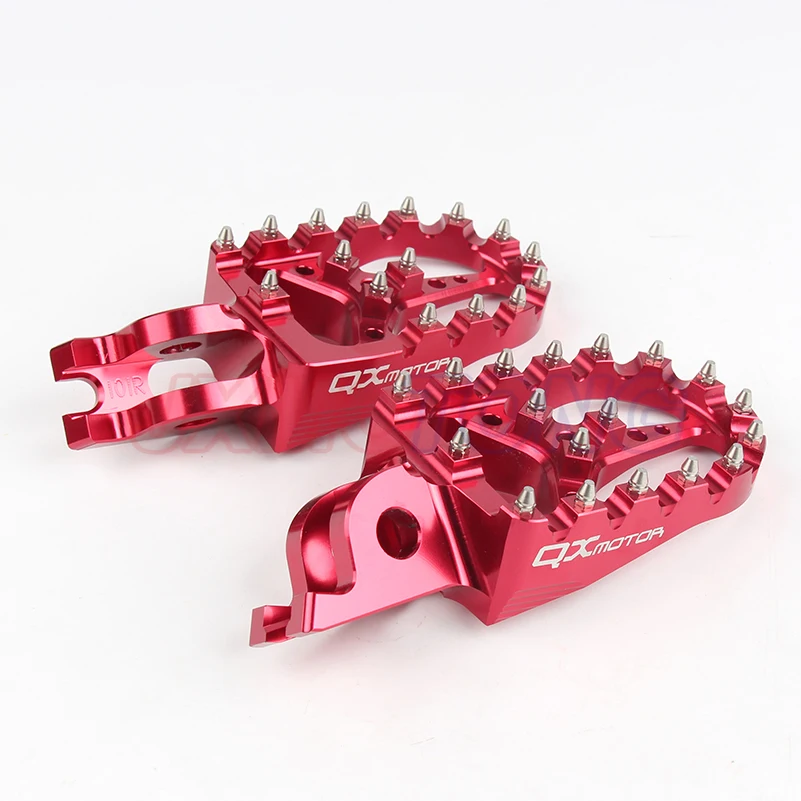 Красные ЧПУ заготовки MX подножки подставки педали для Honda crf450r crf 450 crf250r crf250x CR125/250