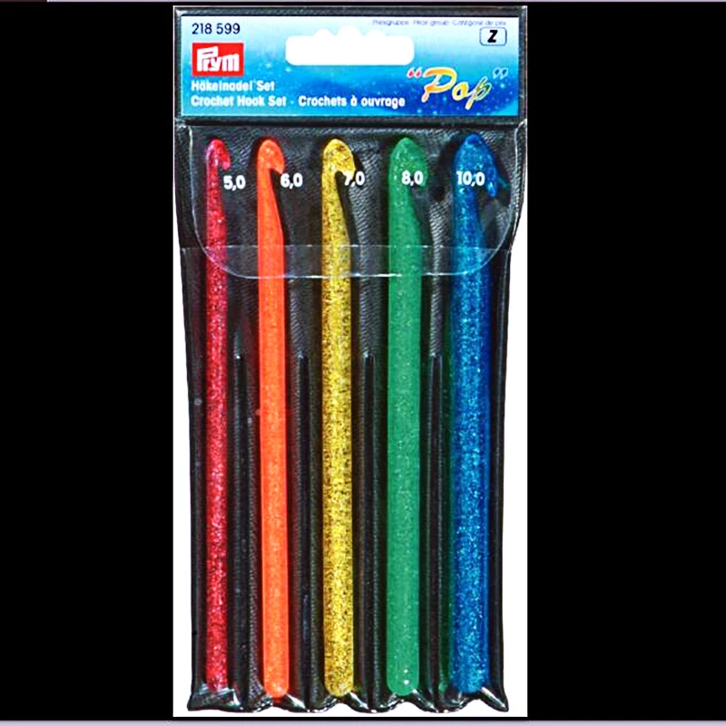 5 шт./компл. Германия Prym цвет спица вязальный крючок Комплект 0 мм 6 7 8 10 мм|crochet hooks