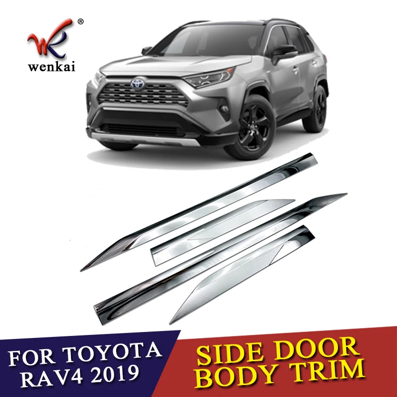 ABS хромированный корпус двери молдинг подходит для Toyota RAV4 2019 2020 автомобильные