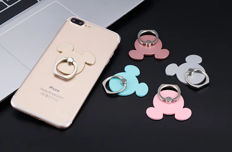 Держатель для смартфона с изображением Микки из мультфильма, подставка, кольцо на палец 360 градусов, гнездо для ленивого человека, подставка для мобильного телефона, ZSMZZY