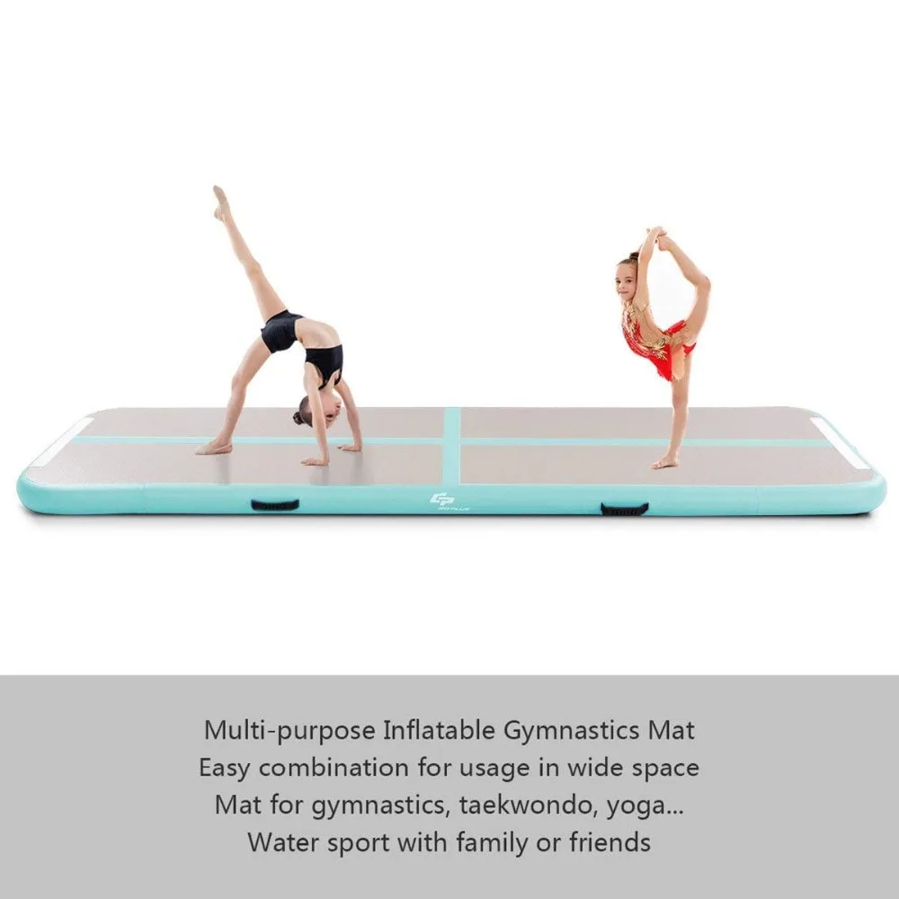 Скидка Надувной батут воздушный трек надувной гимнастический коврик 3m4m5m надувной для детей Бесплатная доставка с насосом