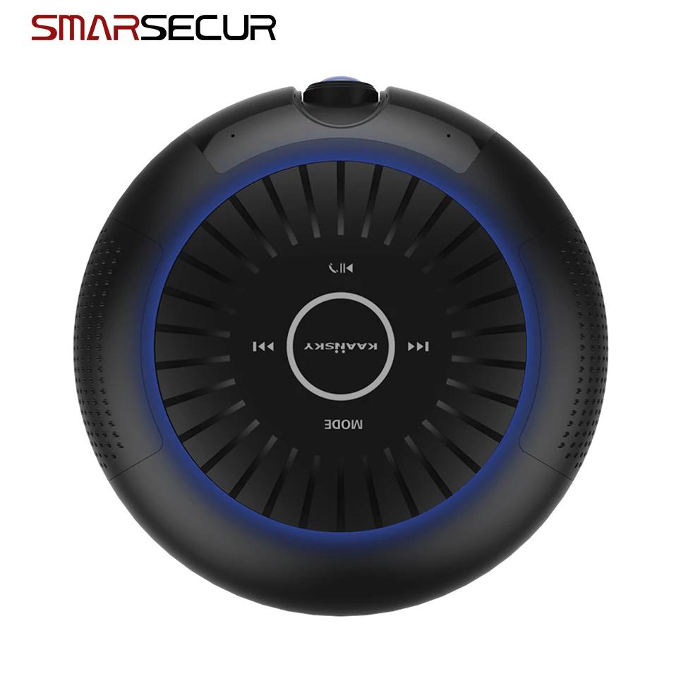 Черная ip камера bluetooth колонка 1080P Full HD двусторонняя Au|Камеры видеонаблюдения| |