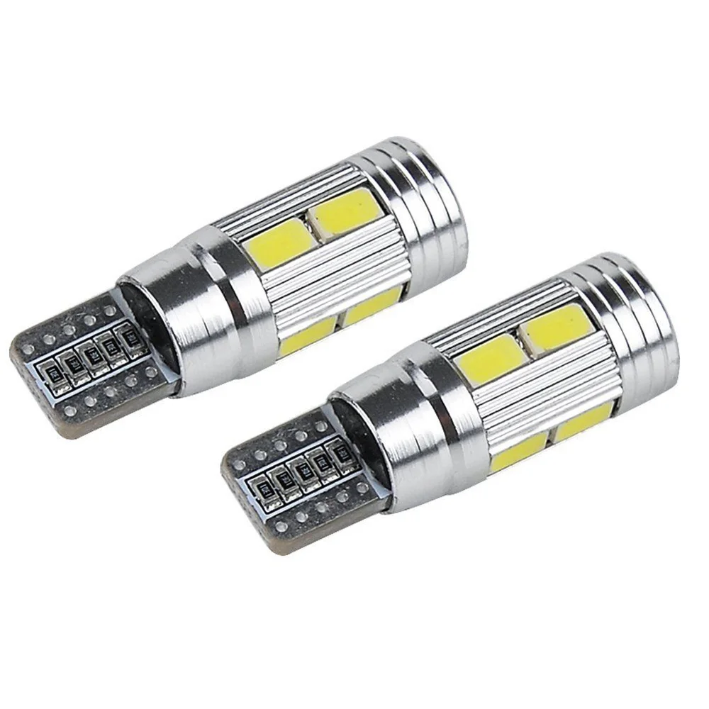 2 шт. W5W 10SMD CANBUS T10 5630 SMD 194 светодиодный ные автомобильные лампы без ошибок CAN BUS Auto