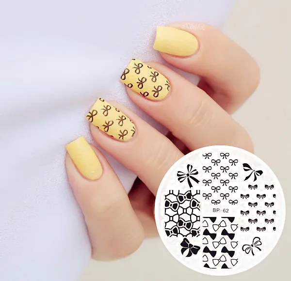 Мини Бантом Ногтей Искусство Тиснения Изображений Шаблон Пластины born pretty Ногтей Штамп Плиты BP62#20035