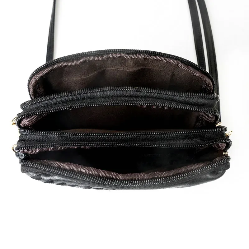 Сумка REPRCLA женская с тремя отделениями саквояж кросс боди модная маленькая