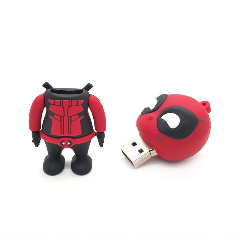 Мультфильм USB 2 0 для Marvel Usb флеш-накопитель Дэдпула ручка-накопитель 4 ГБ 8 16 32 64 Гб