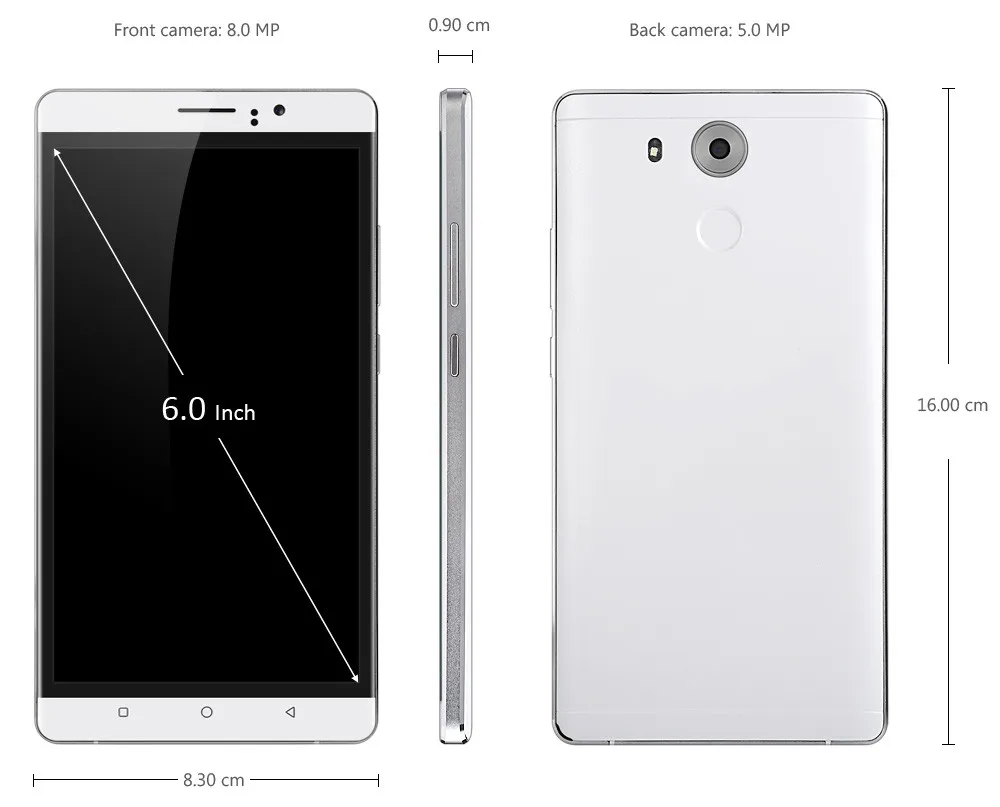 Оригинал JIAKE A8 PLUS телефон большая/задняя камера для 6 0 &quotAndroid Phablet MTK6580 смартфон