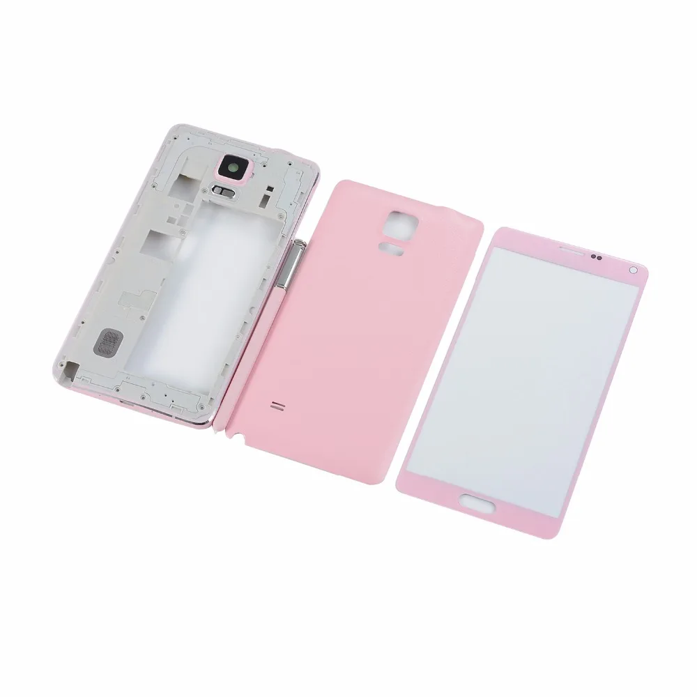 Задняя крышка аккумулятора для Samsung Galaxy Note 4 N910F N910A N910P N910C + средняя рамка корпуса