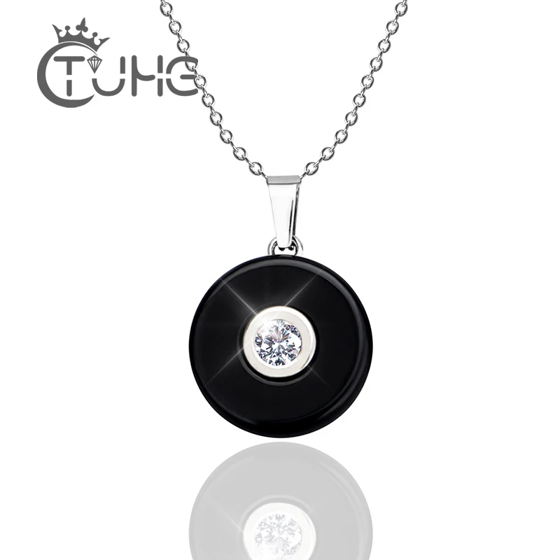 Женское ожерелье с подвеской ювелирное изделие золотистого цвета из нержавеющей