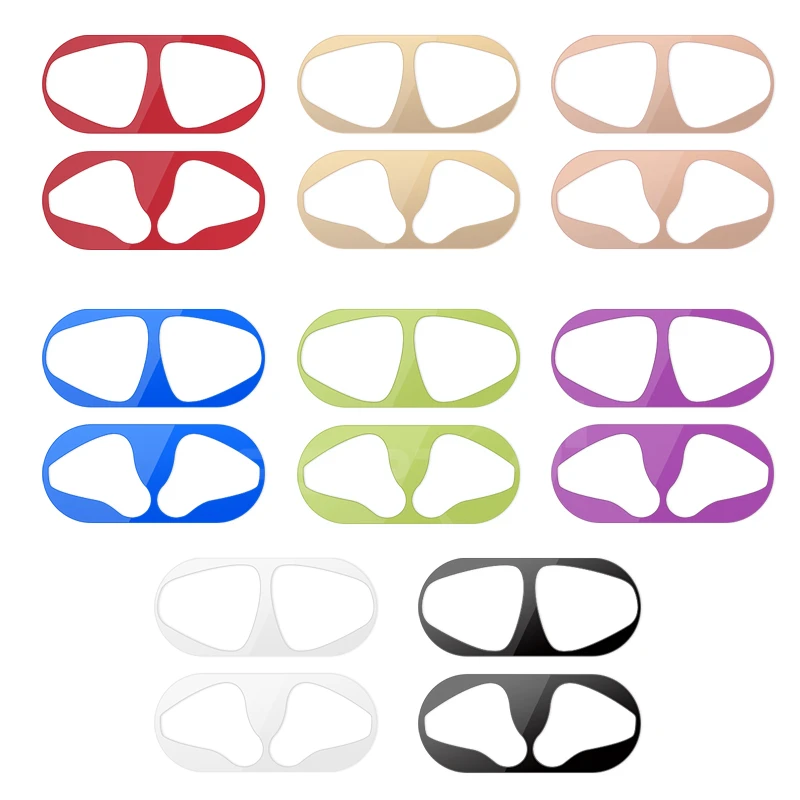 Горячая Распродажа металлическая Пылезащитная наклейка для Apple AirPods чехол