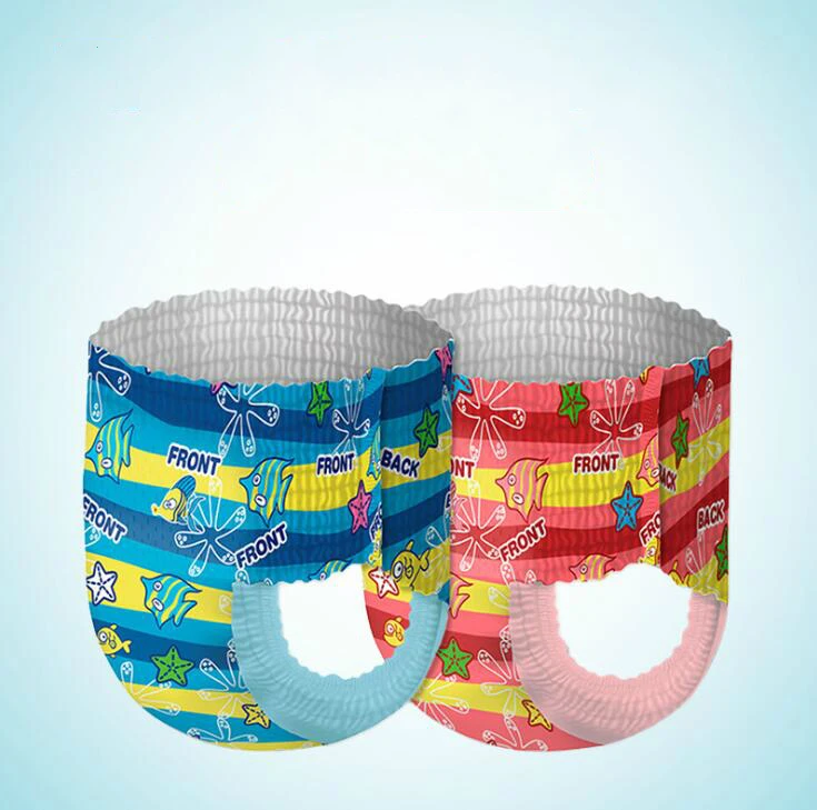 Детские плавательные плавки водонепроницаемые тканевые подгузники штаны