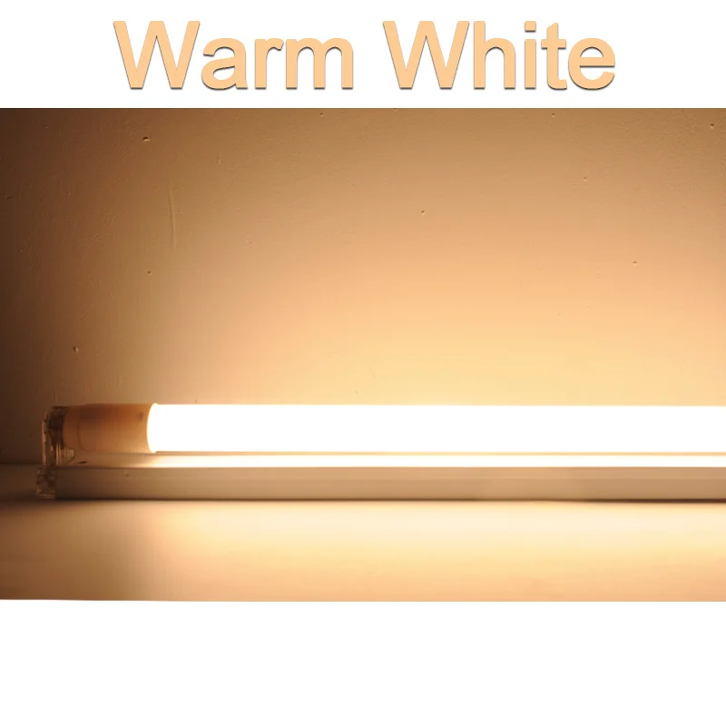 Светодиодный трубки T8 10w 60 см AC110v 220v светодиодный люминесцентный светильник трубка светодиодный светильник молочно крышка теплые ColdWhite красный, голубой и розовый SMD2835 лампы led - Испускаемый цвет: Warm White