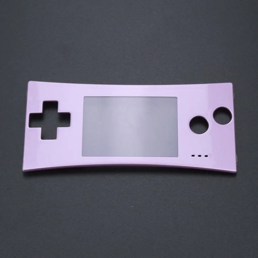 Замена YuXi Передняя Лицевая панель для GameBoy Micro для GBM системы передний чехол Корпус - Цвет: Розовый
