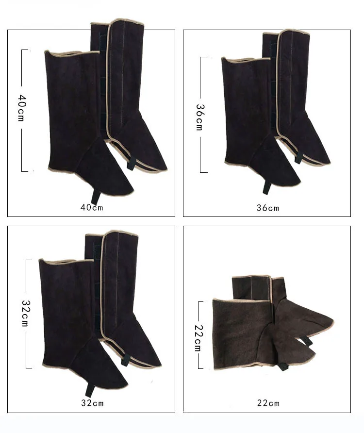 Сварочный Gaiter спилок кожаный чехол для обуви огнестойкий анти-тепло износостойкий Рабочий стол сварочный подножки защитный чехол