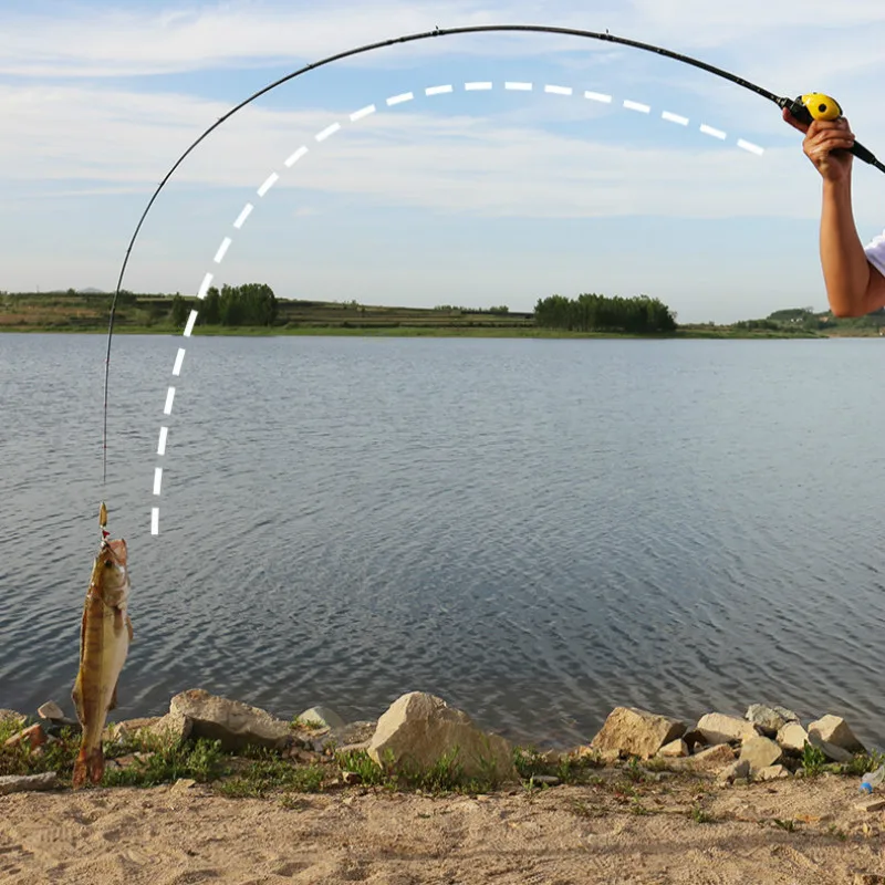 Углеродная Приманка Удочка 1,8 m 2,1 m 2,4 m Pesca M power Olta 3-15g приманка вес baitcasing палочки 2 секции спиннинг литое удилище