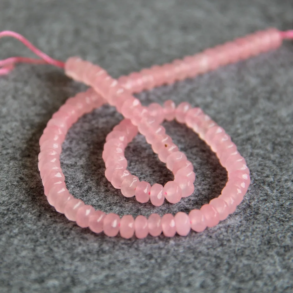 Бусины россыпью для ожерелья бусины с огранкой из розового арбуза турмалина