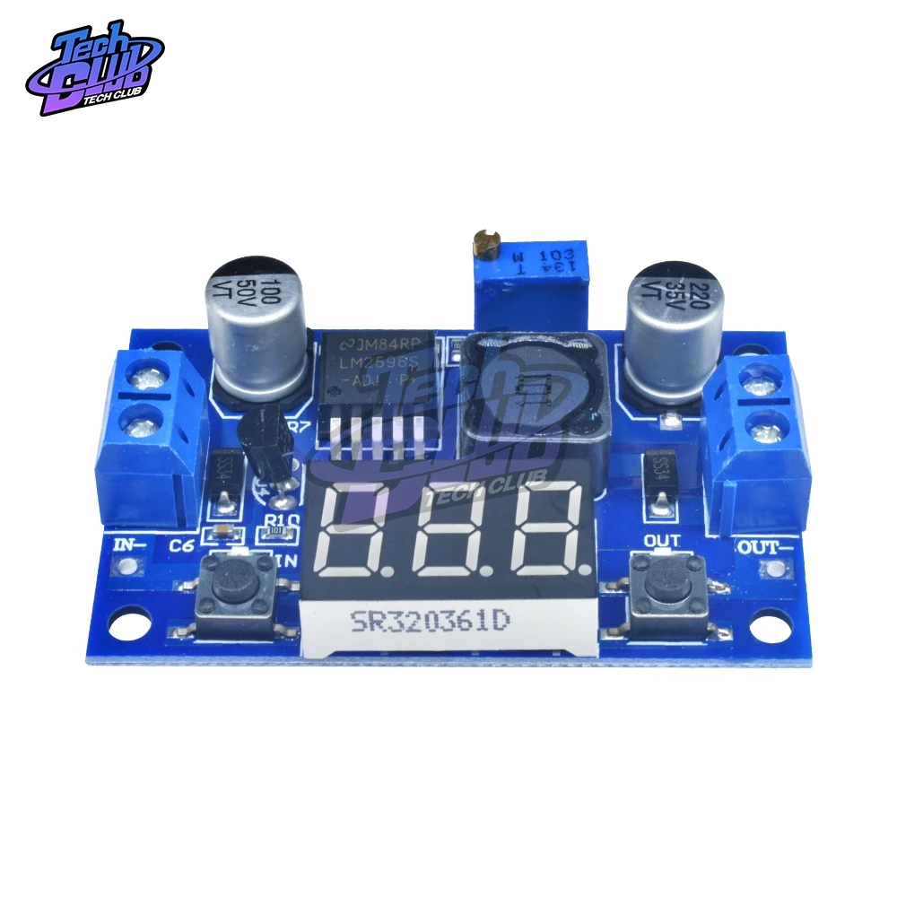 DC понижающий модуль LM2596 DC/DC 4 0 ~ 40V до 1 25 37V Регулируемый регулятор напряжения с