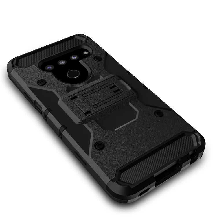 Heavy Duty Shockproof Hybrid Full-Body Protection Case Cover with Swivel Belt Clip and Kickstand for LG V50 ThinQ | Мобильные