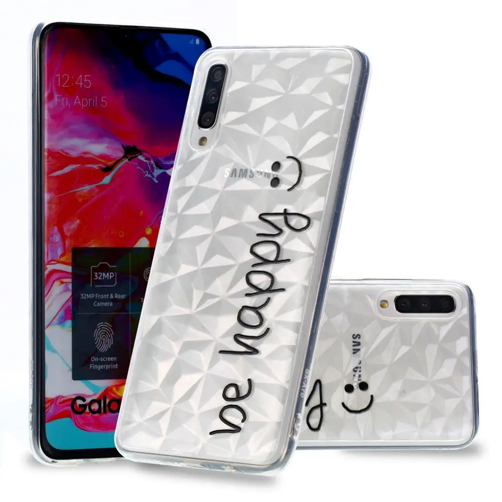Роскошный чехол для телефона из ТПУ с алмазным узором samsung A30 A40 A50 цветочным