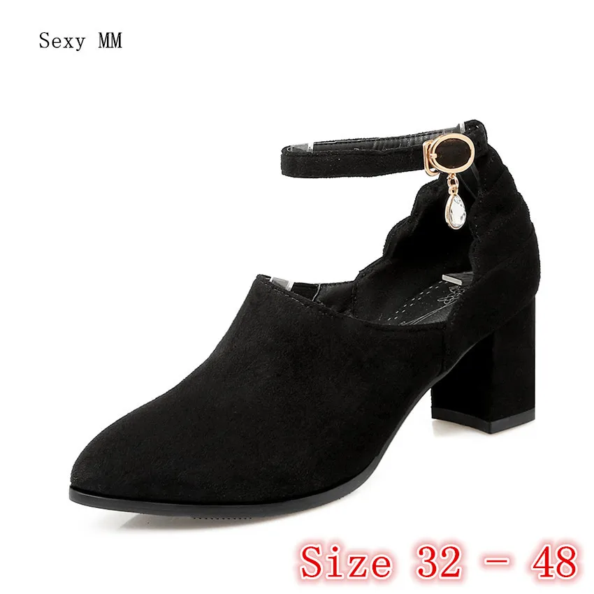 

High Heels Women Pumps High Heel Shoes Stiletto Woman Party Shoes Kitten Heels Small Plus Size 32 33 -40 41 42 43 44 45 46 47 48