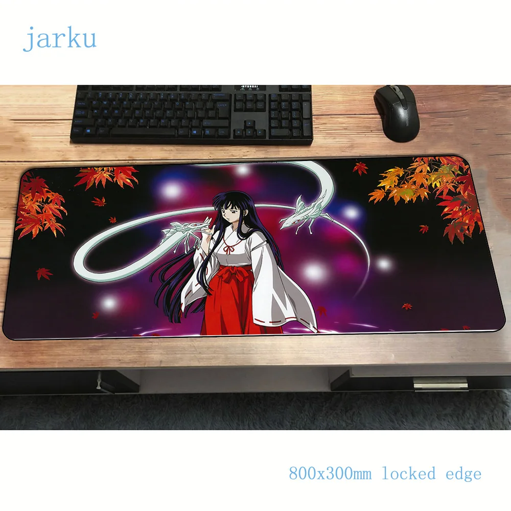 Inuyasha коврик для мыши gamer Fashion 800x300x2 мм notbook игровой Большой 3d PC Настольный |