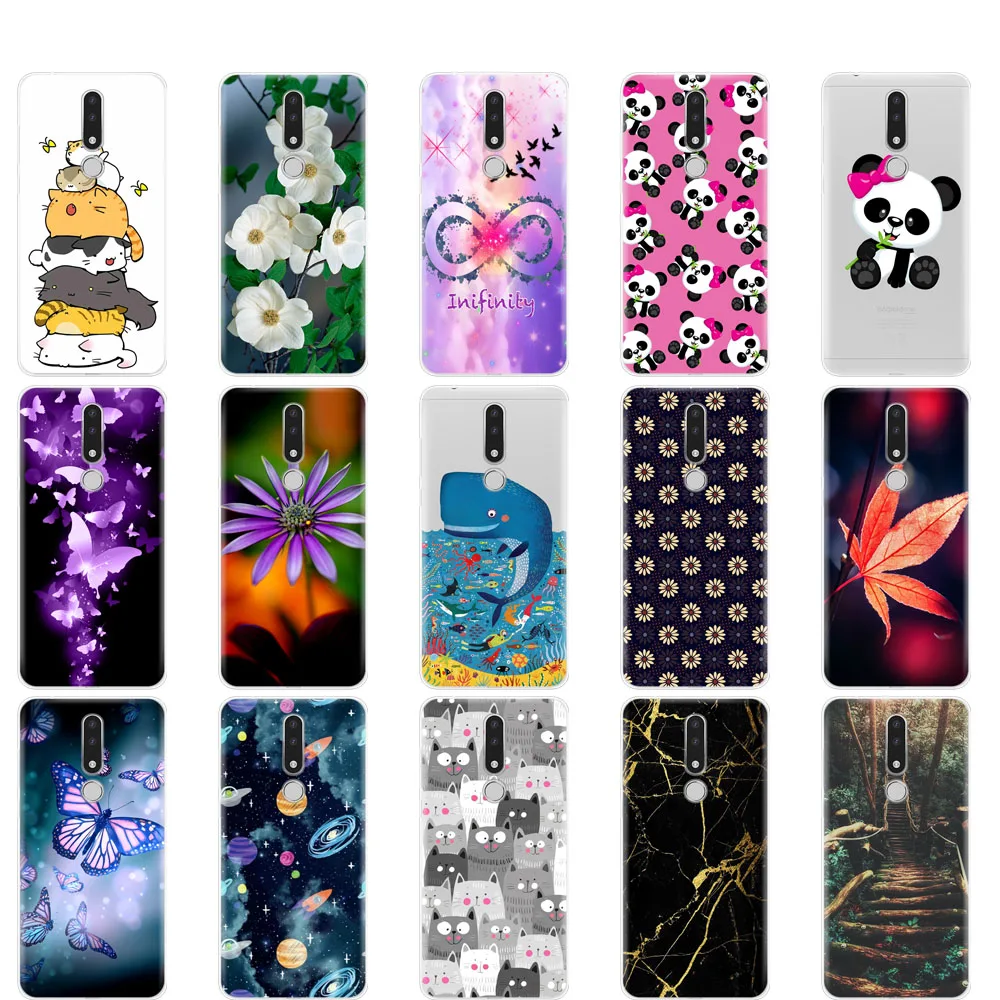 Чехол для Nokia 3 1 Plus силиконовая Мягкая задняя крышка coqa Nokia3.1 2018 чехол милый