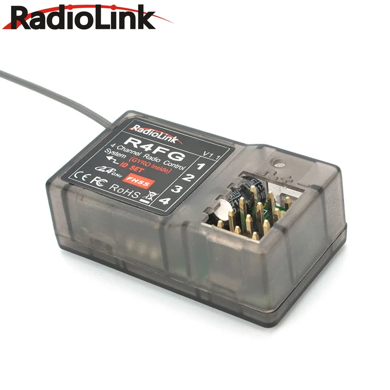 2017 Original RadioLink RC4GS 2.4G 4CH Gun Controller Transmitter + R4FG-G Gyro Inside Receiver for 4 Channel RC Car/RC Boat RT | Игрушки и
