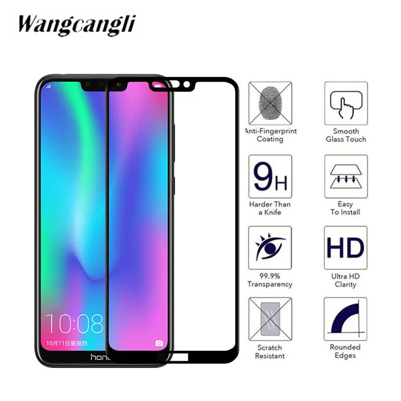 HD Мягкий край для Huawei Honor 8X 8C 7X 7C полное покрытие из углеродного волокна