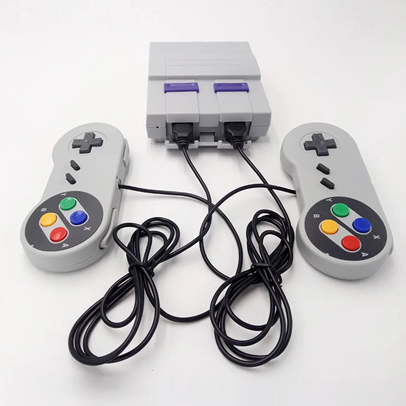 Видео Игровая приставка, 8/16 бит SNES классический геймпад чехол для телефона в виде ретро-игровой HDMI/AV HD ТВ портативная игровая консоль встроенный 400/648 игры