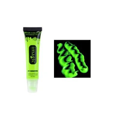 Green Бренд imagic, 12 цветов, флеш-Палитра для тату, краска для лица, для тела, масляное размазывание, стойкий блеск, краска для тела, тату для лица, инструмент для макияжа, художественный инструмент - Цвет: Green