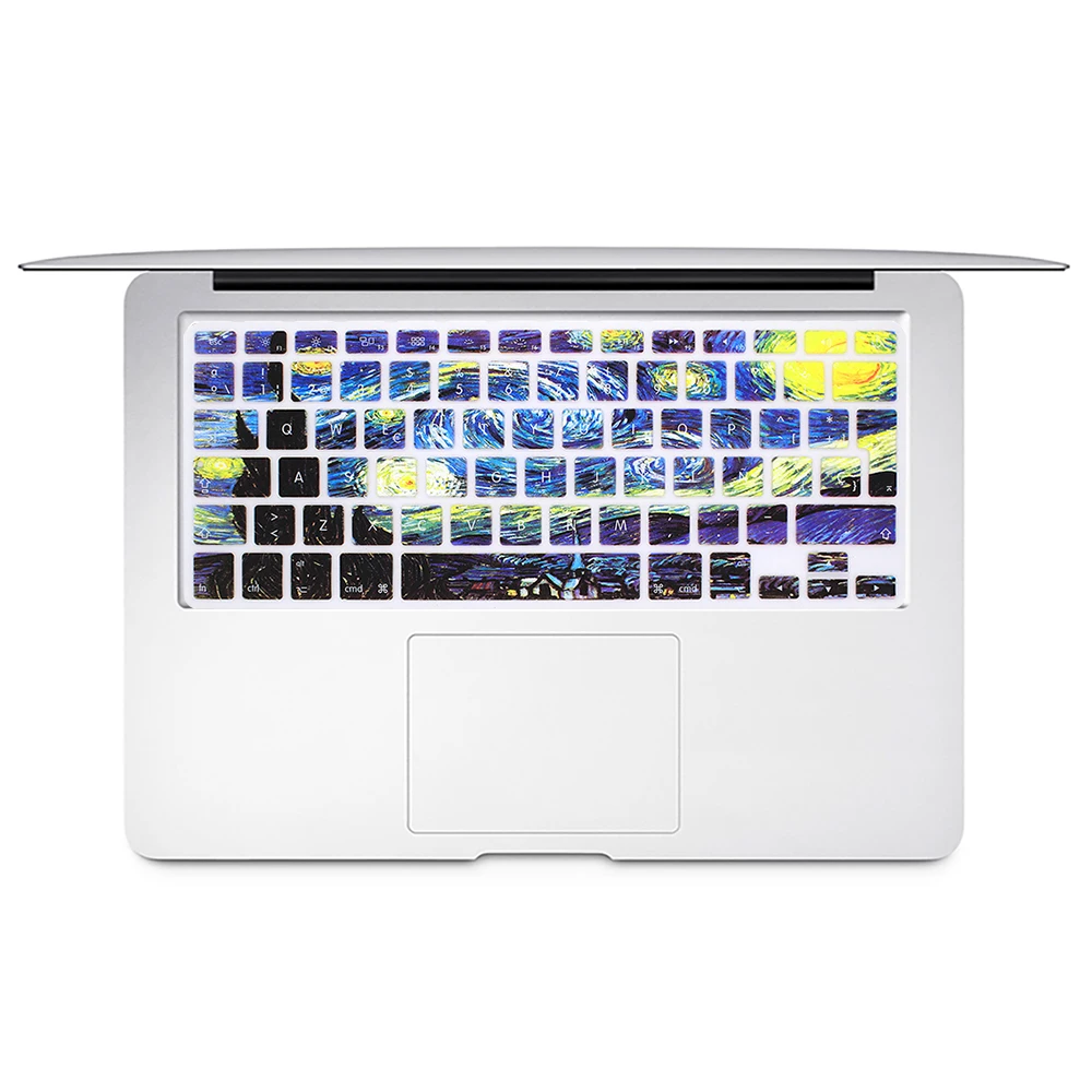 Испанская цветная Защитная пленка для клавиатуры для Mac Book pro 13air 15 retina A1466 A1502A1398A1278 EU силиконовая оболочка клавиатуры