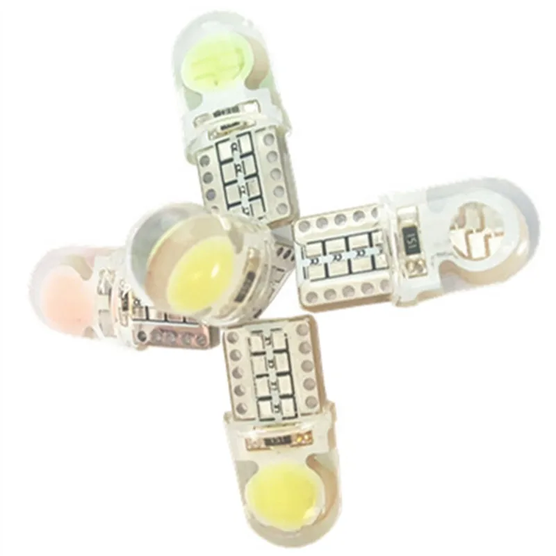 DUU 10 шт. Светодиодные Габаритные фонари для автомобиля лампы T10 W5W RGB дистанционный