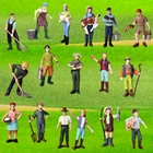 Ручная роспись имитация куклы фермера, Коллекционная модель декора, игрушка в подарок, ферма, тема, фигурки, игровой набор, развивающие игрушки для детей