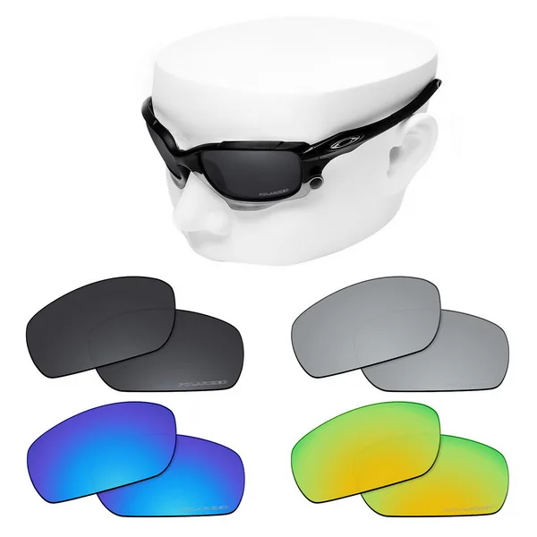 4 pairs OOWLIT Анти-Царапины Сменные линзы для-Oakley Jawbone травления поляризованных солнцезащитных очков - Цвет линз: 4 pairs