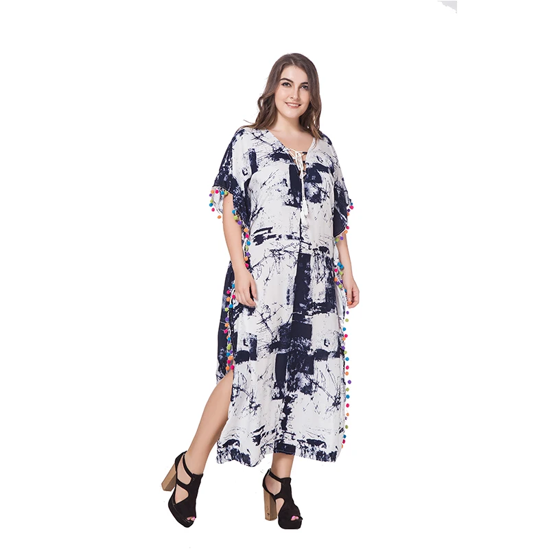 2018 богемное платье Большие размеры Высокое качество Женщины большой Размеры