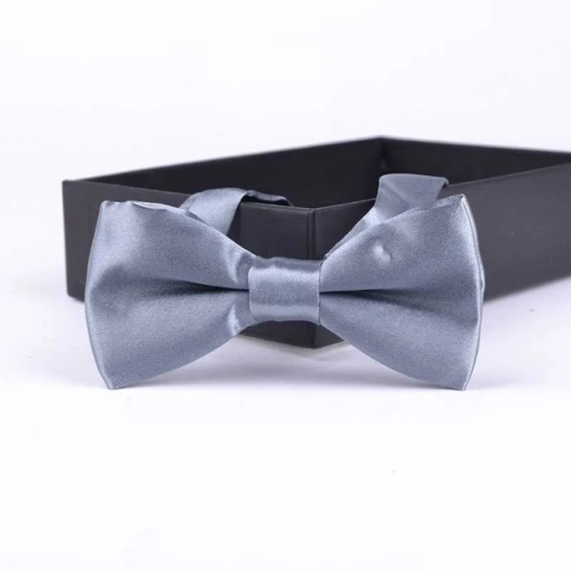 a05 Light Grey Детский модный Официальный галстук-бабочка, детский классический однотонный галстук-бабочка, цветная бабочка, Свадебная вечеринка, галстук бабочка для питомца галстуки-бабочки для смокинга - Цвет: a05 Light Grey