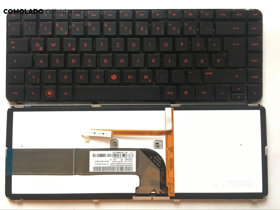 GR немецкая клавиатура для HP Pavilion DM4 3000 3100 DM4t DV4 с подсветкой ноутбука