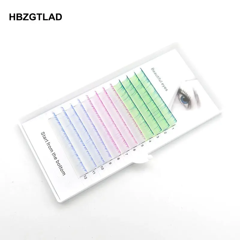 Ресницы цветные HBZGTLAD для наращивания|Накладные ресницы| |