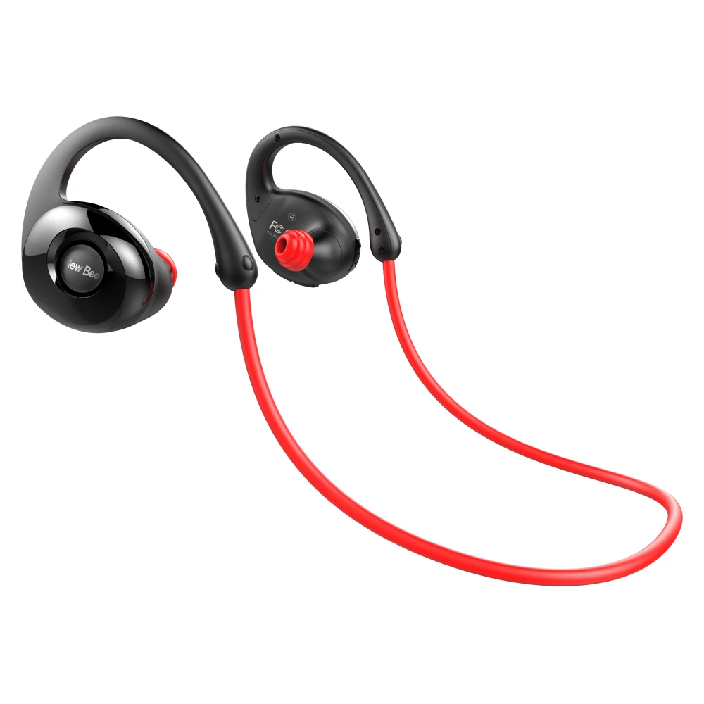 Red Новинка, Bee гарнитура, Спортивные Bluetooth наушники, беспроводные наушники, дизайн улитки, HiFi наушники с микрофоном, шагомером, приложение для телефона - Цвет: Red
