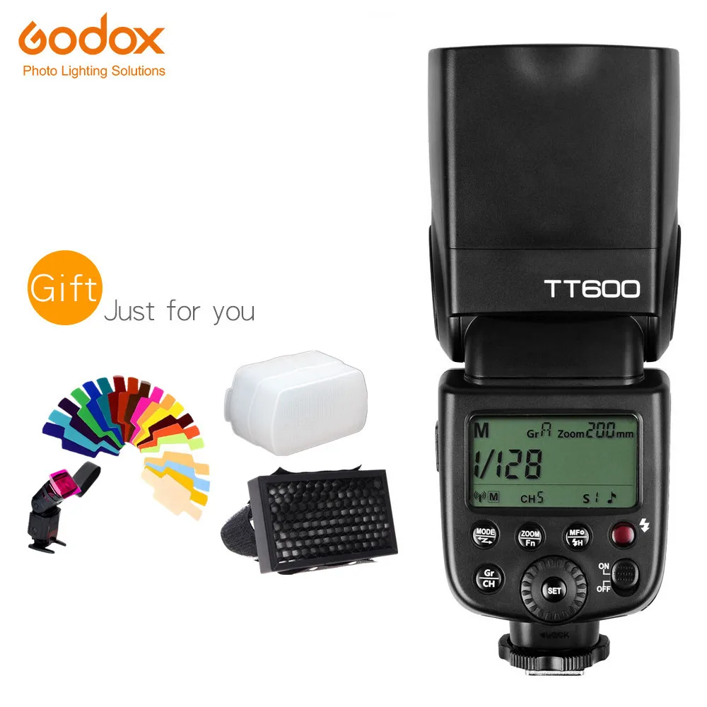 Godox TT600 2,4G Беспроводной GN60 Master/Slave Камера Вспышка Speedlite+ X1T-N ttl передатчик для Nikon D800 D3X D3 D2X D2H D1H D1X - Цвет: TT600