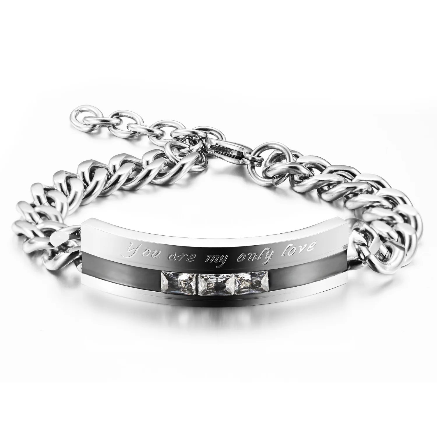 Корейская мода ювелирные изделия оптом площади кристалла браслеты красивая