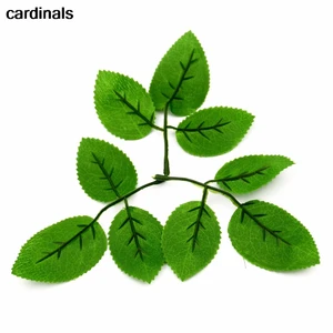 Листья розы из искусственного шелка, для украшения свадьбы, Рождества, 20 шт.