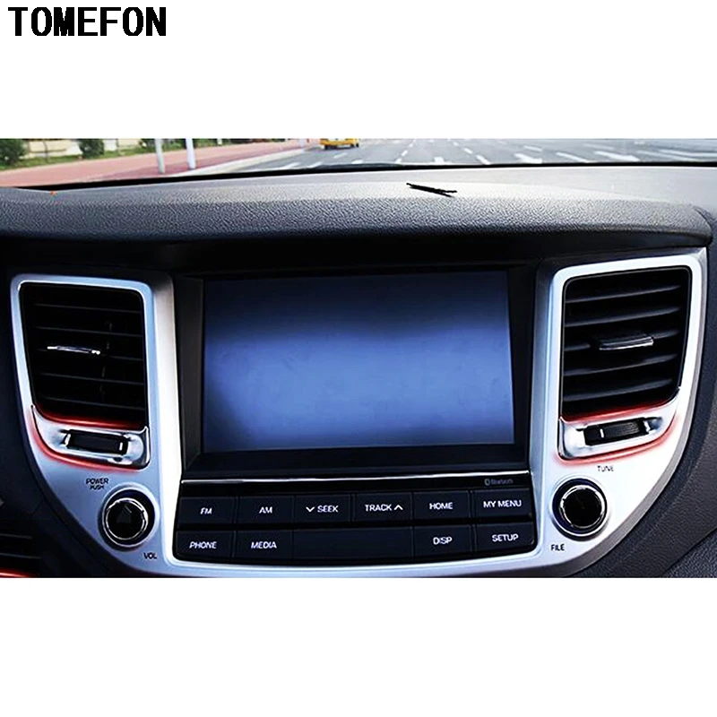 TOMEFON 5 шт. для Hyundai Tucson 2015 нержавеющая сталь Передняя и задняя отделка